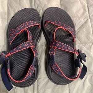 Chaco Women’s size 9 Rugged Outdoor Sandals - Blue and orange straps